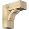 Ekena Millwork Olympic Block Rough Sawn Bracket w/ Offset Brace, Douglas Fir, 8"W x 20"D x 20"H BKT0806X20X20OLY05RDF - alternate 1